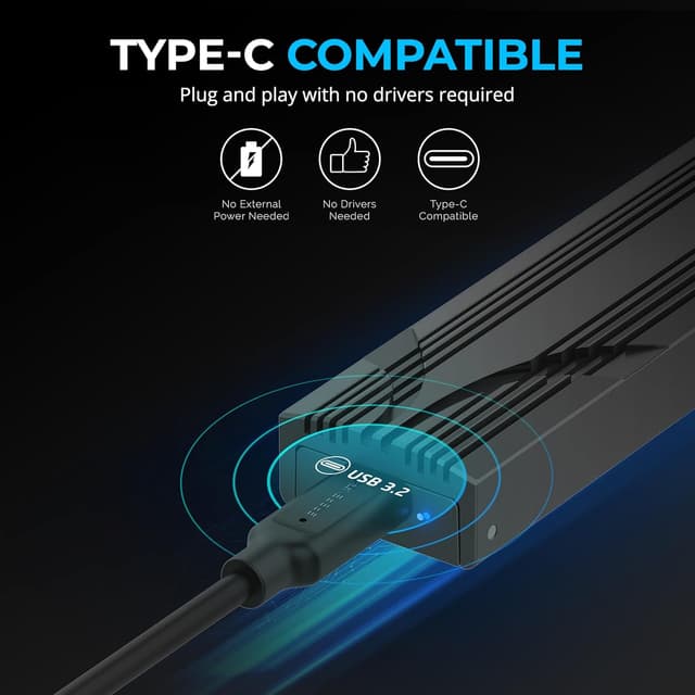 Detalle 2 de SABRENT NVMe Gehäuse 10Gbps 💽