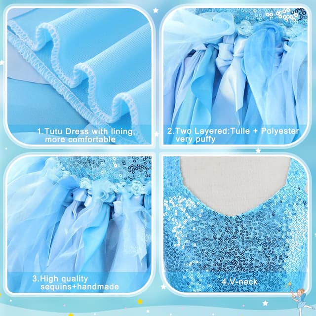 Thumbnail 5 de Sparkly Sequin Tutu Dress for Girls