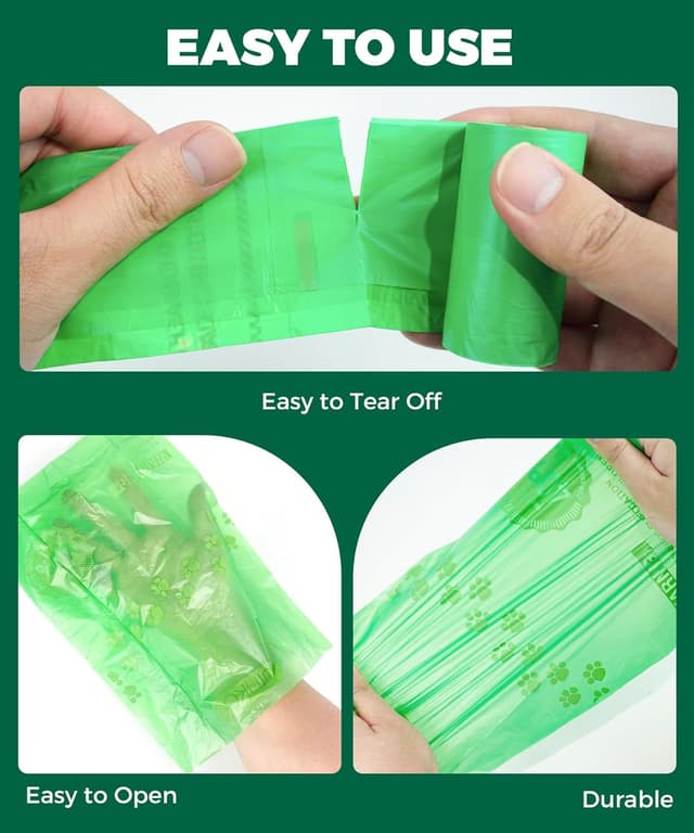 Detalle 2 de GINKGO Dog Poo Bags 300 pack, extra thick