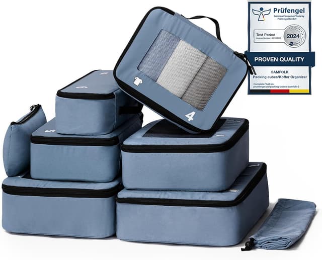 Detalle de Samfolk Koffer Organizer 8er Packwürfel