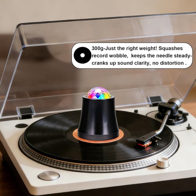 Detalle 2 de 300g Vinyl Record Clamp with LED lighting