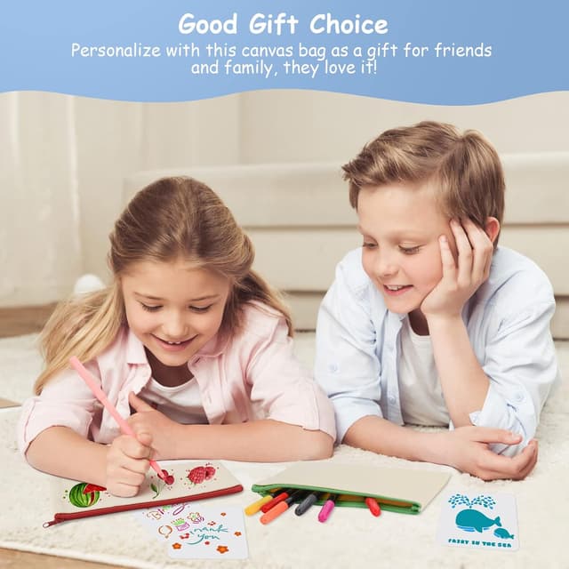 Thumbnail 6 de Vicloon Pochette Tissu Zippée 21x12 cm