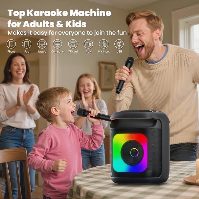 Detalle 2 de Karaoke Machine 2 Microphones