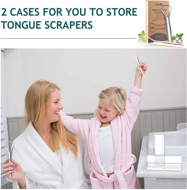 Thumbnail 5 de Easkep Tongue Scraper 2 Pack stainless steel