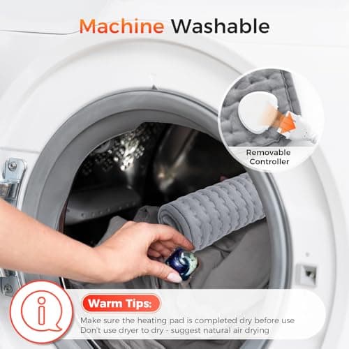 Detalle 2 de FORRINX Manta eléctrica lumbar 30x60 cm con apagado automático y 9 niveles de temperatura