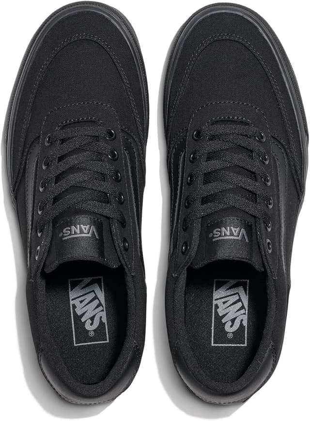 Detalle de Vans Herren Turnschuhe Brooklyn aus Wildleder – Black/Asphalt