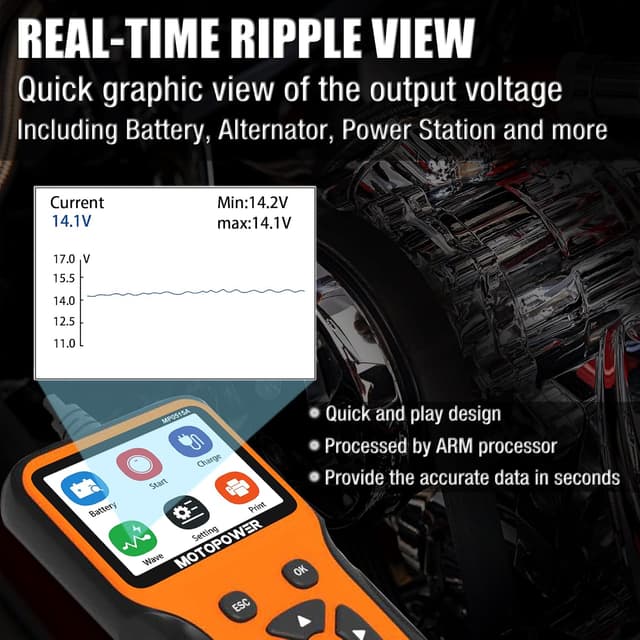 Thumbnail 5 de MOTOPOWER MP0515A 12V Battery Tester