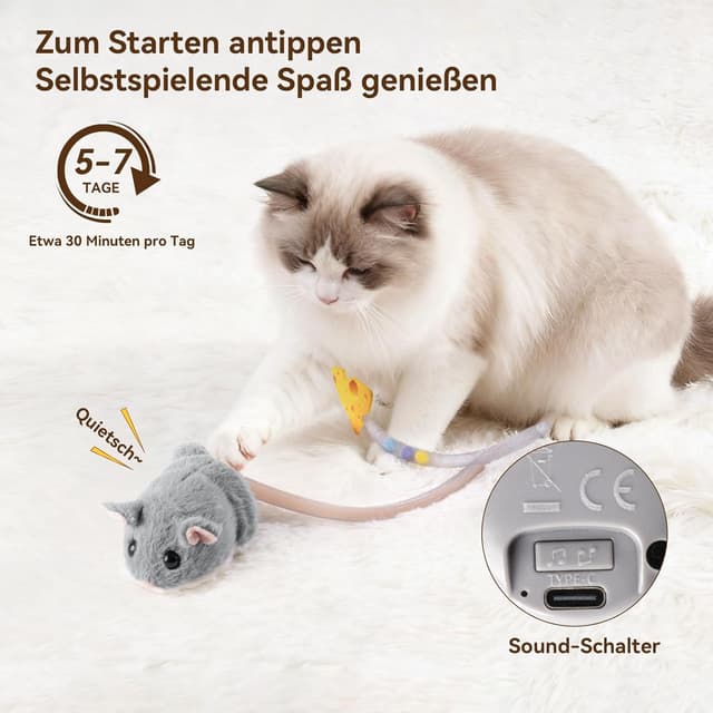 Detalle de Migipaws Interaktives Katzenspielzeug 🐱