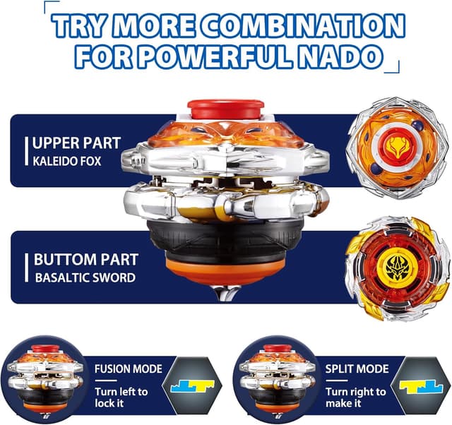 Detalle 2 de Infinity Nado toupie métal pour enfants 2 en 1