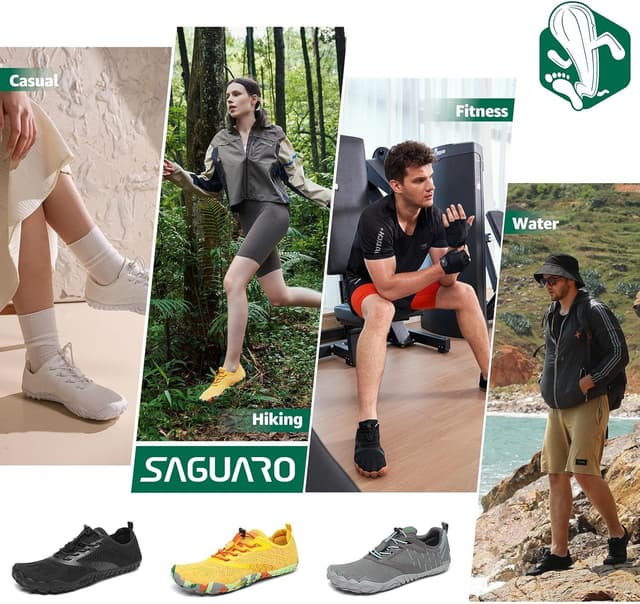 Detalle de SAGUARO Scarpe da trail running barefoot unisex con punta ampia e suola antiscivolo