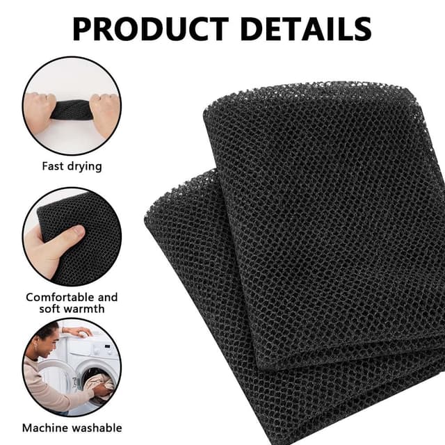 Detalle de Afrikanischer Netz Schwamm Aomig (2er-Set) – Badeschwamm & Rückenschrubber zum Körperpeeling