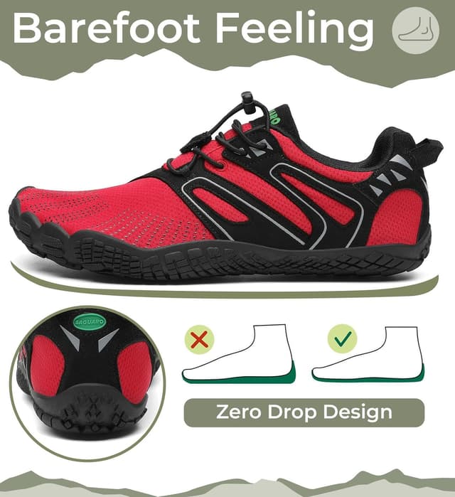 Detalle de SAGUARO Scarpe Barefoot minimaliste da trail, trekking e scoglio per uomo