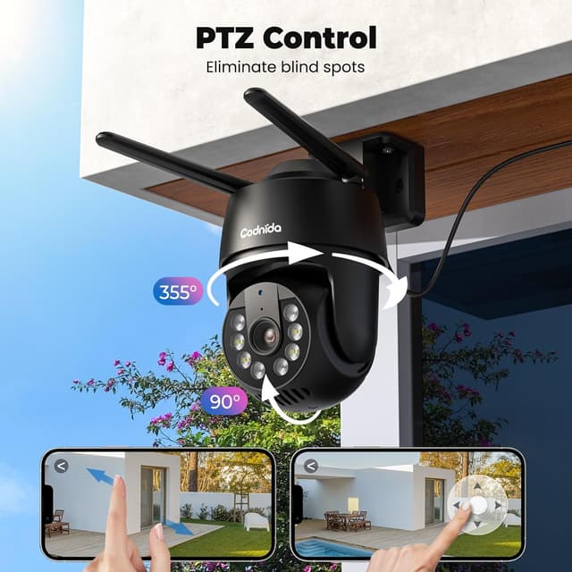 Detalle 1 de Codnida 5MP Telecamera Wi‑Fi 5Ghz