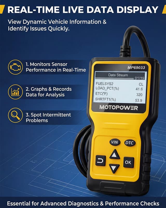 Thumbnail 6 de MOTOPOWER MP69033 OBD2 Code Reader for Cars