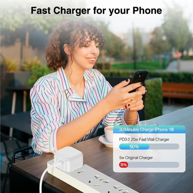 Thumbnail 4 de 2Pack USB C Charger 20W for iPhone