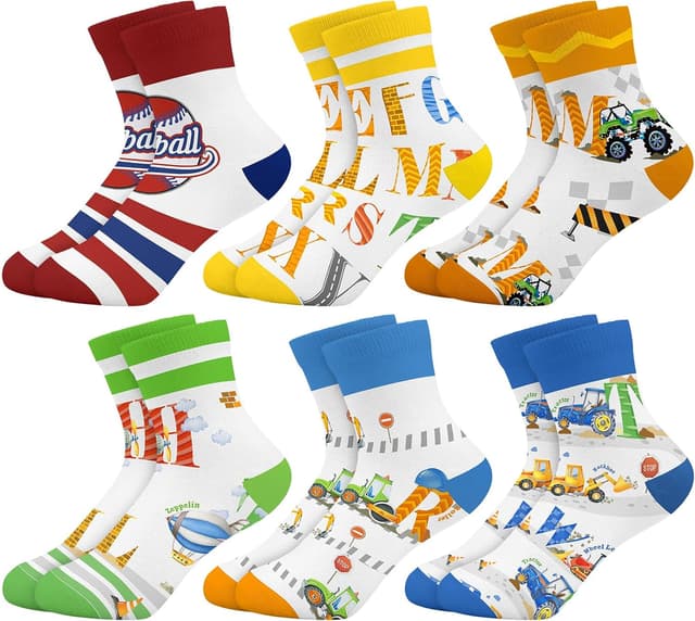 Imagen de Queenshin Schulkind Socken 6 Paar en OfertitasTOP