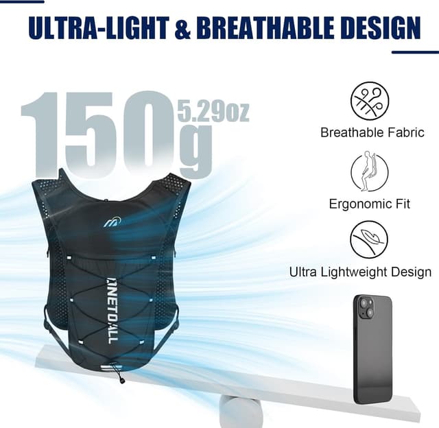 Thumbnail 1 de ONETOALL Running Vest 2L Hydration Pack