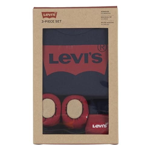 Detalle de Levi's Classic batwing body 3 piezas 6-12 m 👶