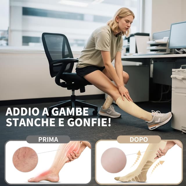 Detalle de CAMBIVO calze compressione graduata 20-30