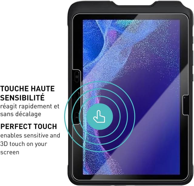 Detalle de smartect Verre Trempé pour Samsung Galaxy Tab Active 4 Pro (2 pièces) — protection HD claire anti-rayures