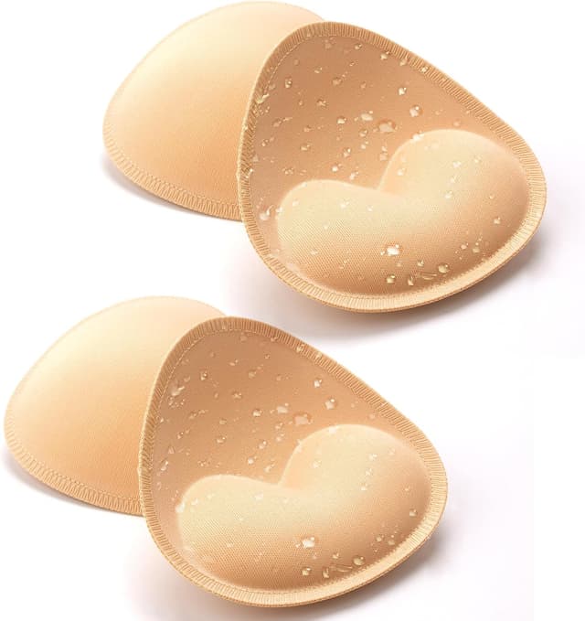 Detalle de Nimiah Waterproof Swimsuit Bra Inserts Pads – sewn push-up replacement pads for bikini and sports bras