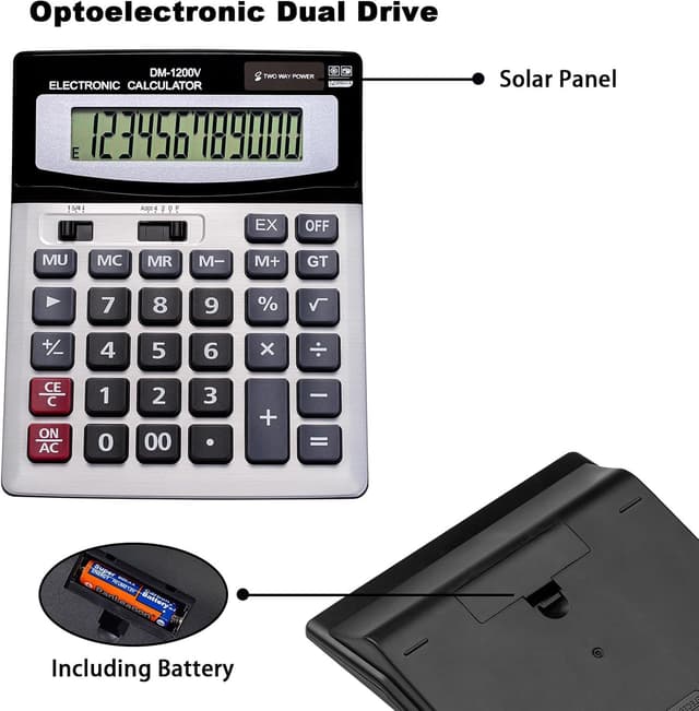 Thumbnail 5 de YEBMoo YE1200v 12‑Digit Calculator