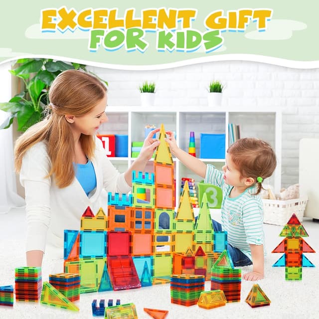 Thumbnail 5 de Magnetische Bauklötze Spielzeug 60 Stück