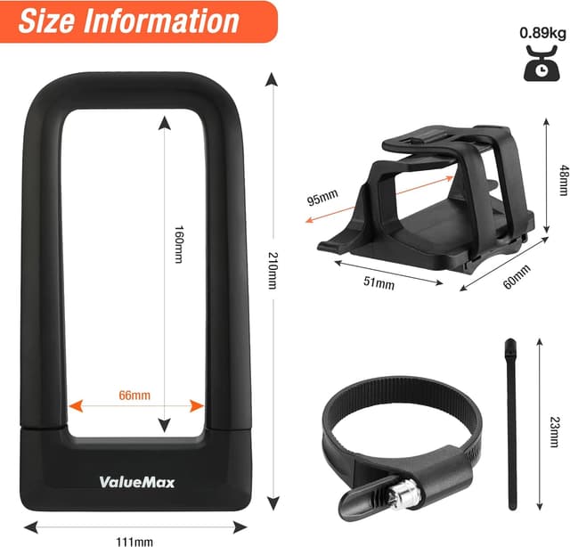 Thumbnail 4 de ValueMax Candado en U 17 mm antirrobo