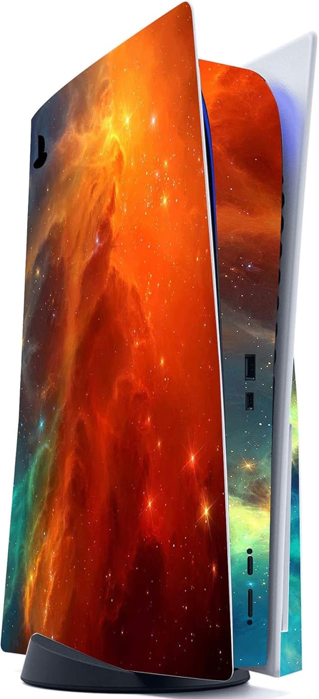 Detalle 2 de playvital Orange Star Universe PS5 skin set