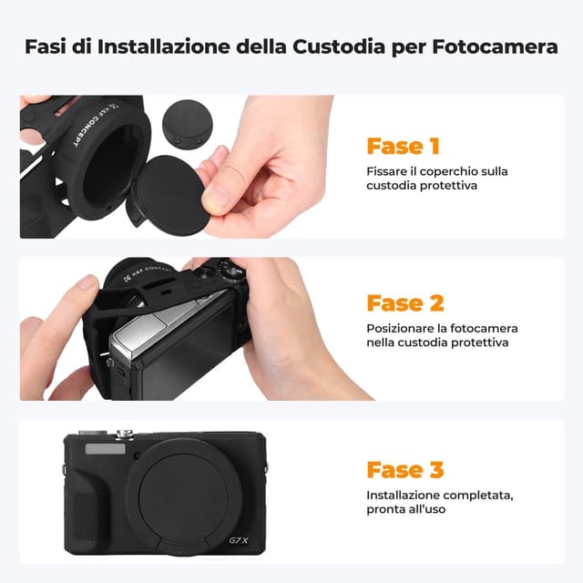 Detalle 1 de K&F Concept custodia silicone per fotocamera 1