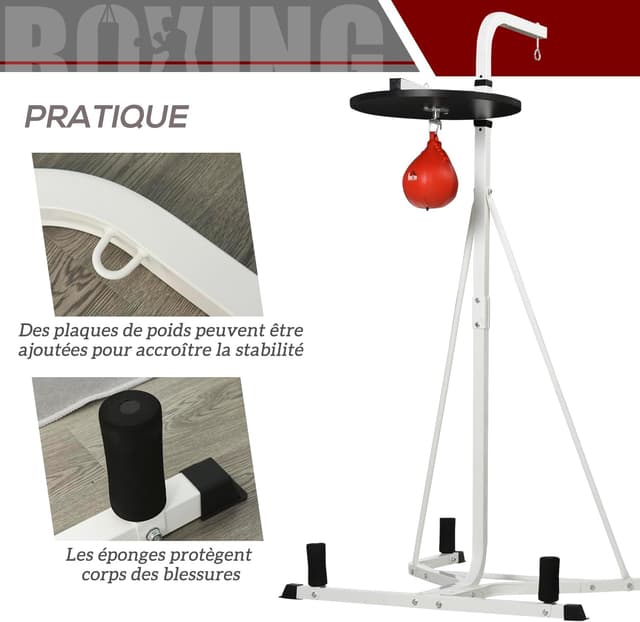 Thumbnail 5 de HOMCOM Support 2 en 1 frappe