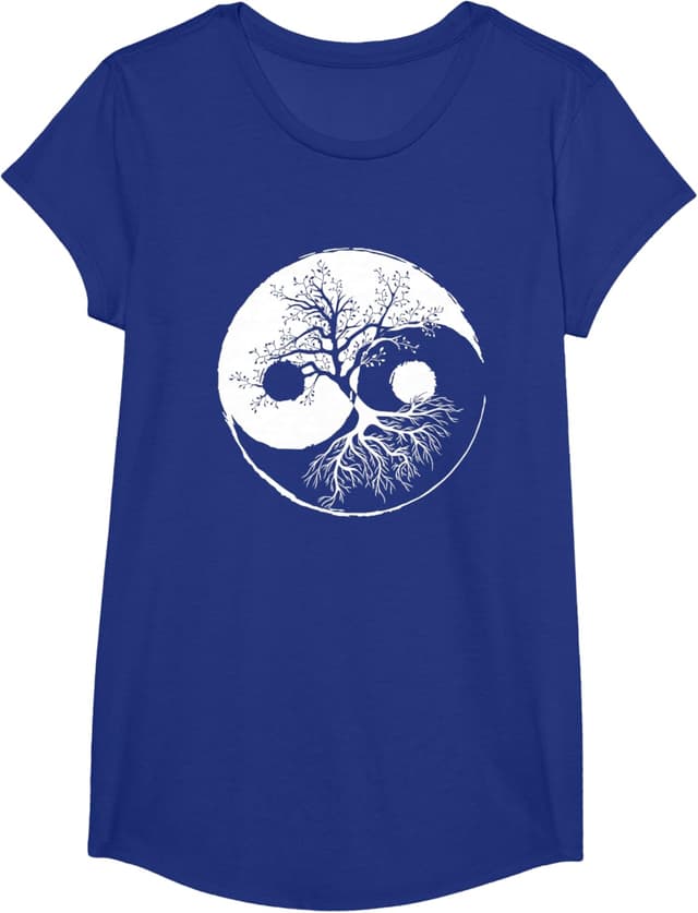 Thumbnail 5 de Yin et Yang Arbre Balance T-Shirt
