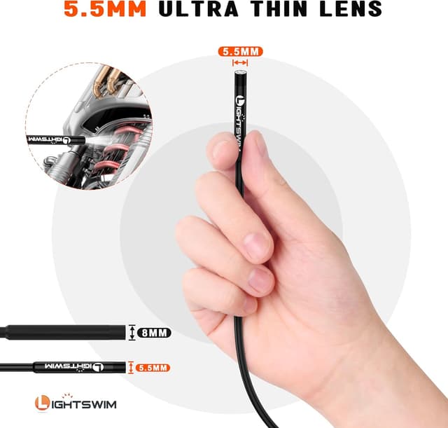 Detalle 2 de Telecamera endoscopica 5,5 mm 1920P