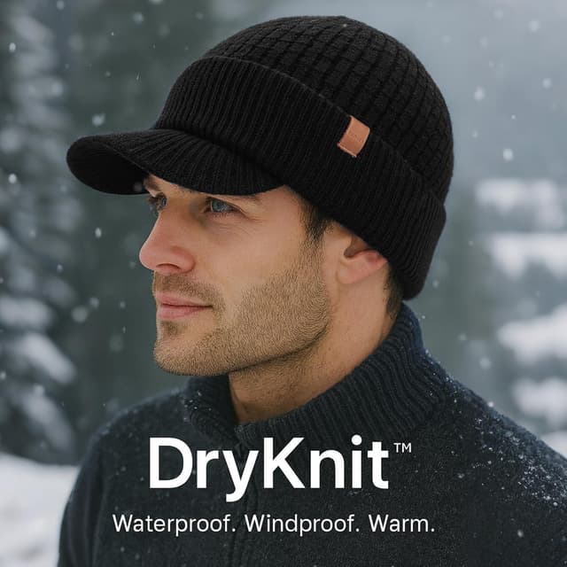 Detalle 2 de TOP-EX DryKnit 50% Merino Waterproof Beanie