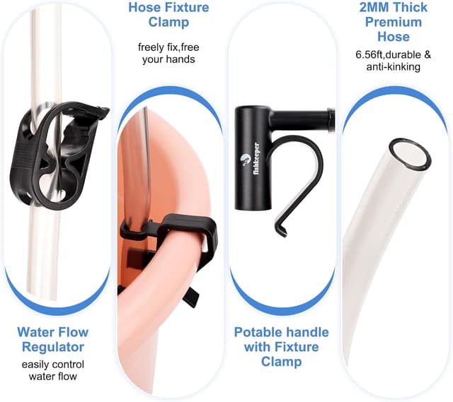 Thumbnail 4 de fishkeeper Kit de nettoyage de gravier avec débit réglable pour aquarium 🐠