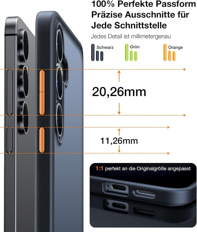 Thumbnail 4 de TORRAS Galaxy S25 Hülle Schutzhülle 360° Schutz