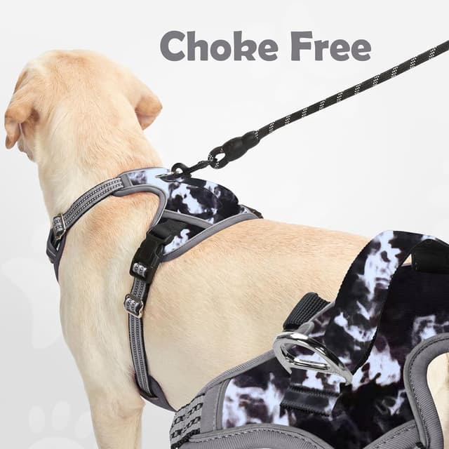 Detalle 2 de Funfox Dog Harness Small (Misty Gray S) – No-pull puppy harness with vertical handle