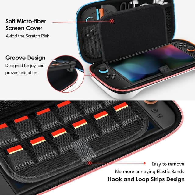 Detalle 2 de ivoler Etui Nintendo Switch 2, 12 cartouches