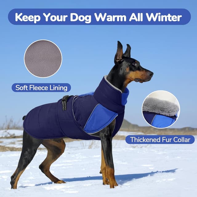 Detalle de LeLePet Lelepet Dog Winter Coat waterproof L