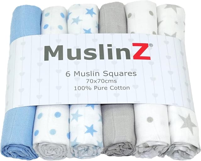 Detalle 2 de MuslinZ Muslin cloths 6 pack 70x70cm