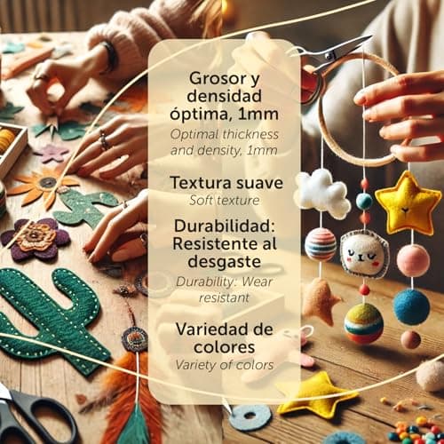 Thumbnail 5 de m-office Fieltro 40x60 cm azul claro, pack 10 unidades