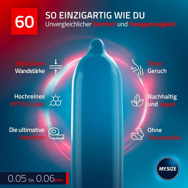 Thumbnail 2 de MY.SIZE PRO Kondom 60 mm 🛡