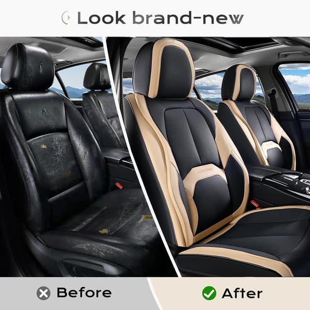 Thumbnail 6 de Coverado Leather Car Seat Covers Full Set