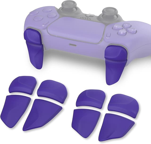 Detalle de playvital BLADE Shoulder Buttons Extension Triggers for PS5 (2 Pairs) – Galactic Purple