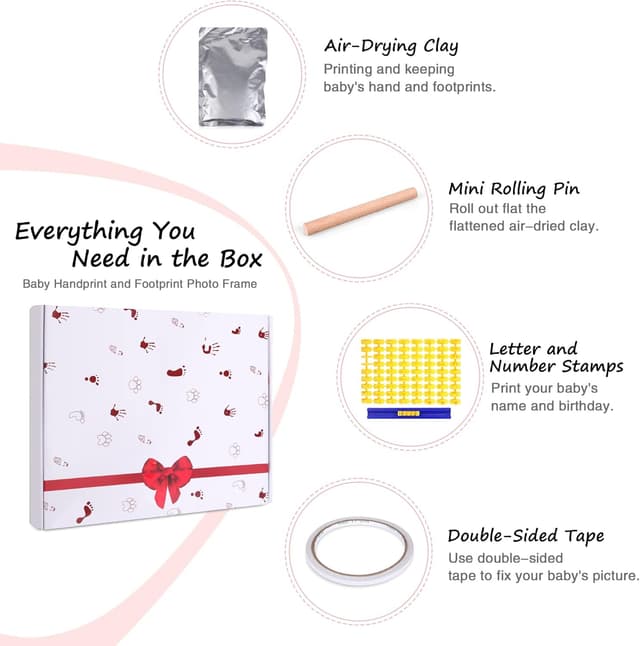 Detalle de Baby Handprint Kit with Footprint Frame