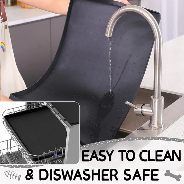 Thumbnail 6 de MateeyLife Silicone cat dog food mat 24×16