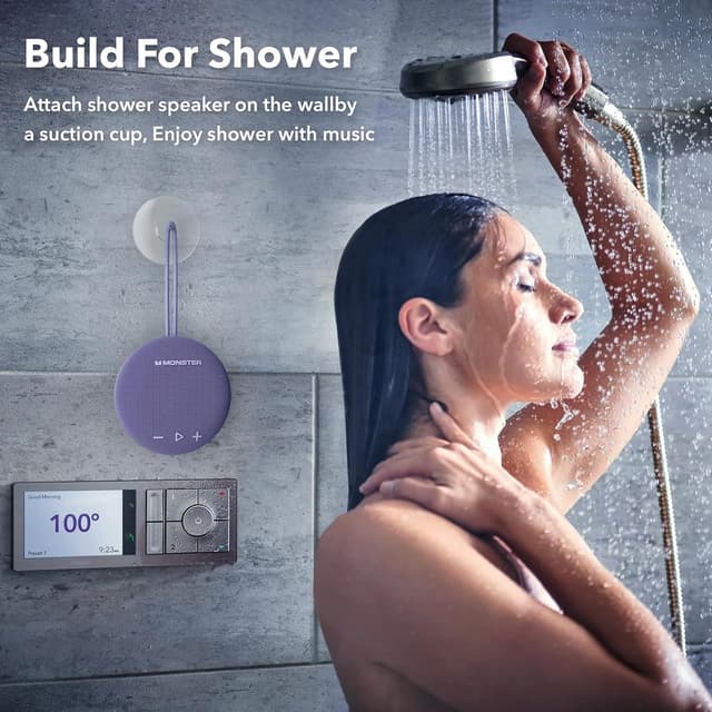 Thumbnail 6 de Monster Bluetooth Speaker (IPX8 Shower Speaker) with Bluetooth 5.4 and long playtime
