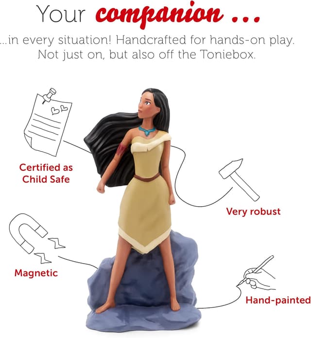 Detalle de tonies Pocahontas Audio Character (Disney) for Toniebox audiobooks for children