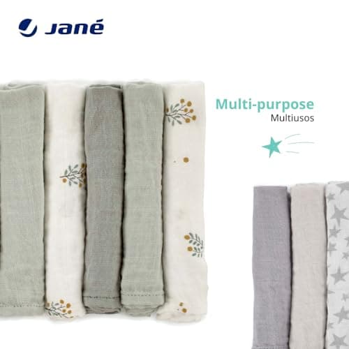 Thumbnail 4 de Jané Lot de 6 Mousselines Coton Bambou 35x35 cm ⚙