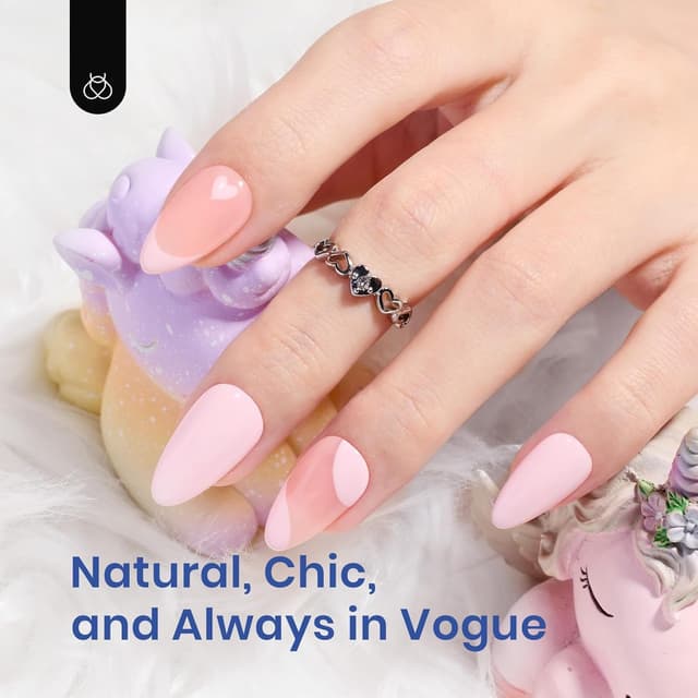 Thumbnail 6 de Beetles Gel-Nagelspitzen-Set Mandel mit 9-in-1-Nagelkleber und UV-LED-Lampe (500 Stück)